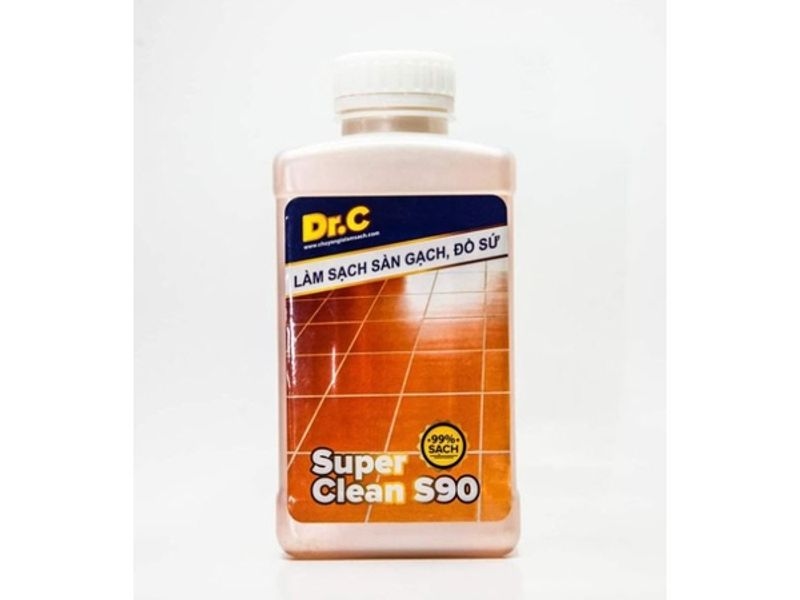 Cách vệ sinh bảo dưỡng sàn gỗ bằng dung dịch làm sạch sàn SUPER CLEAN S90