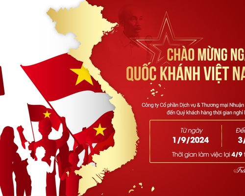 📢 THÔNG BÁO NGHỈ LỄ QUỐC KHÁNH 2/9/2024