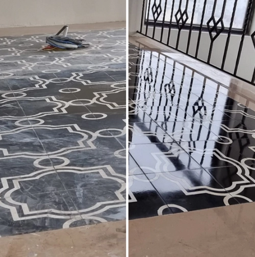 Xử lý đánh bóng, phục hồi sàn đá sàn gạch							